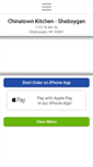 Mobile Screenshot of chinatownsheboygan.com